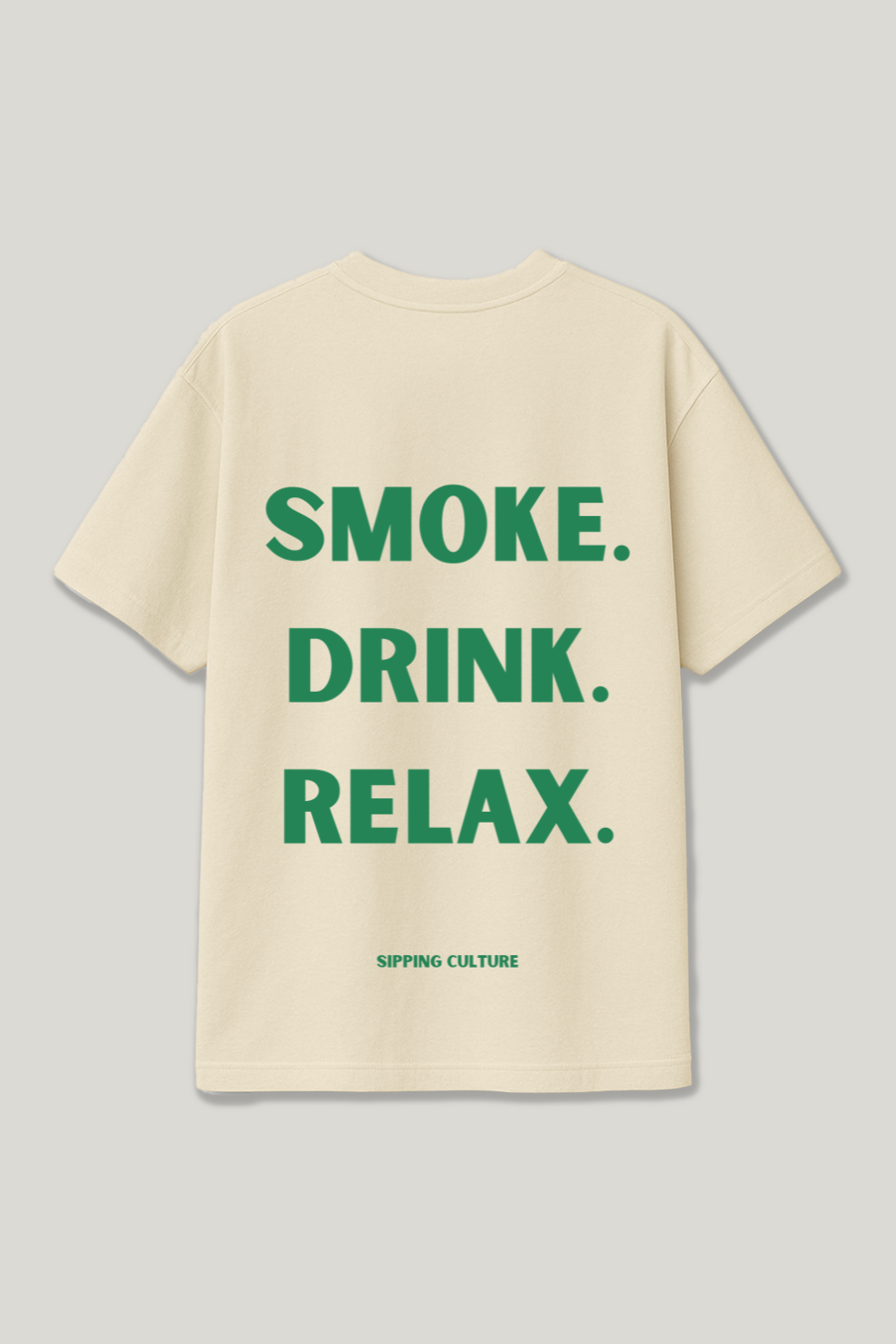 Smoke. Drink. Relax. Grün Regular Shirt