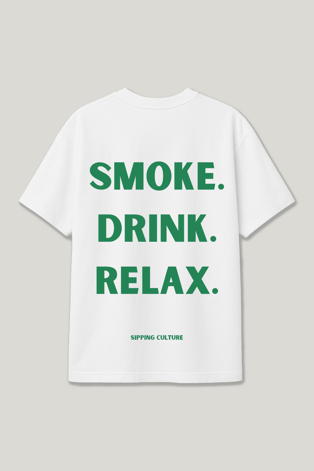 Smoke. Drink. Relax. Grün Regular Shirt