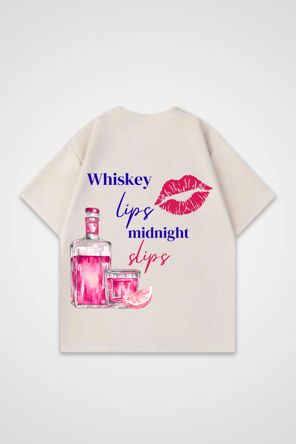 Whiskey Lips Oversized Shirt