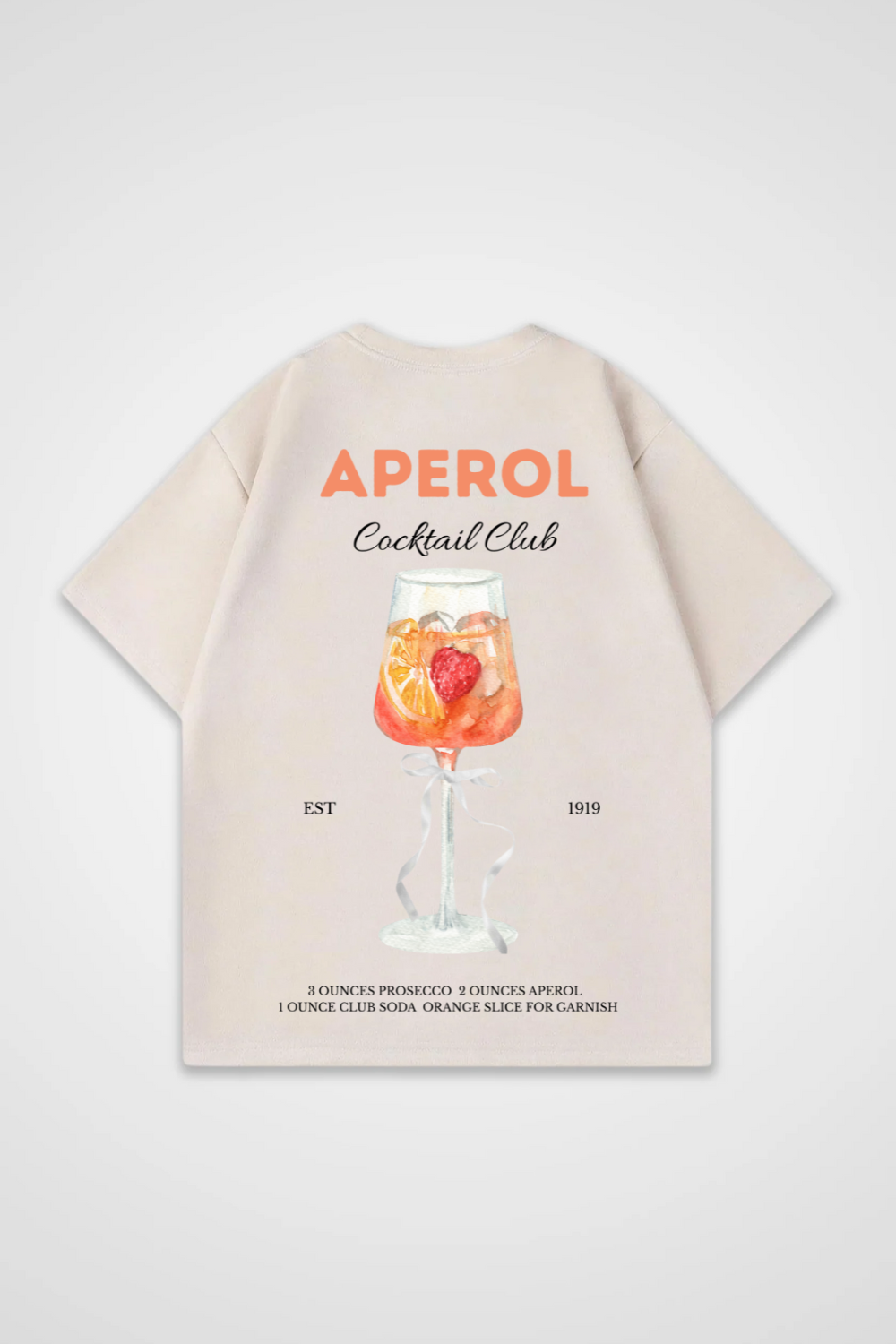 Aperol Cocktail Club Oversized Shirt