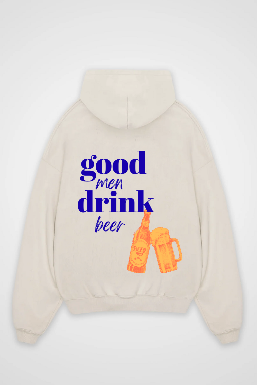 God Men Drink Beer Oversized Hoodie