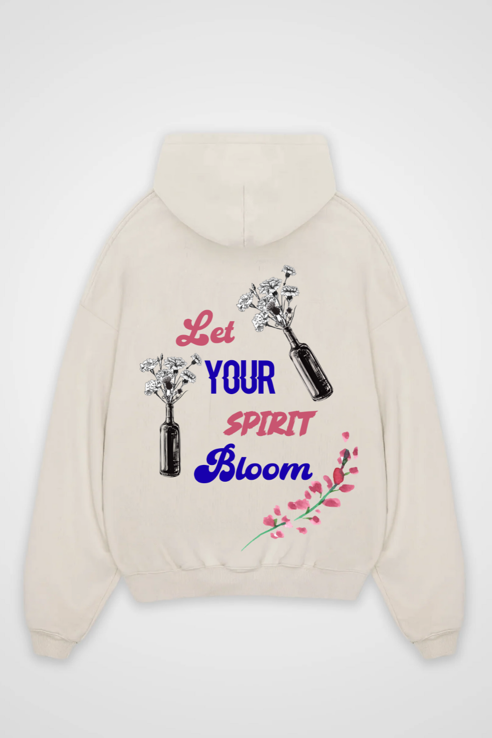 Let your Spirit Bloom Oversized Hoodie