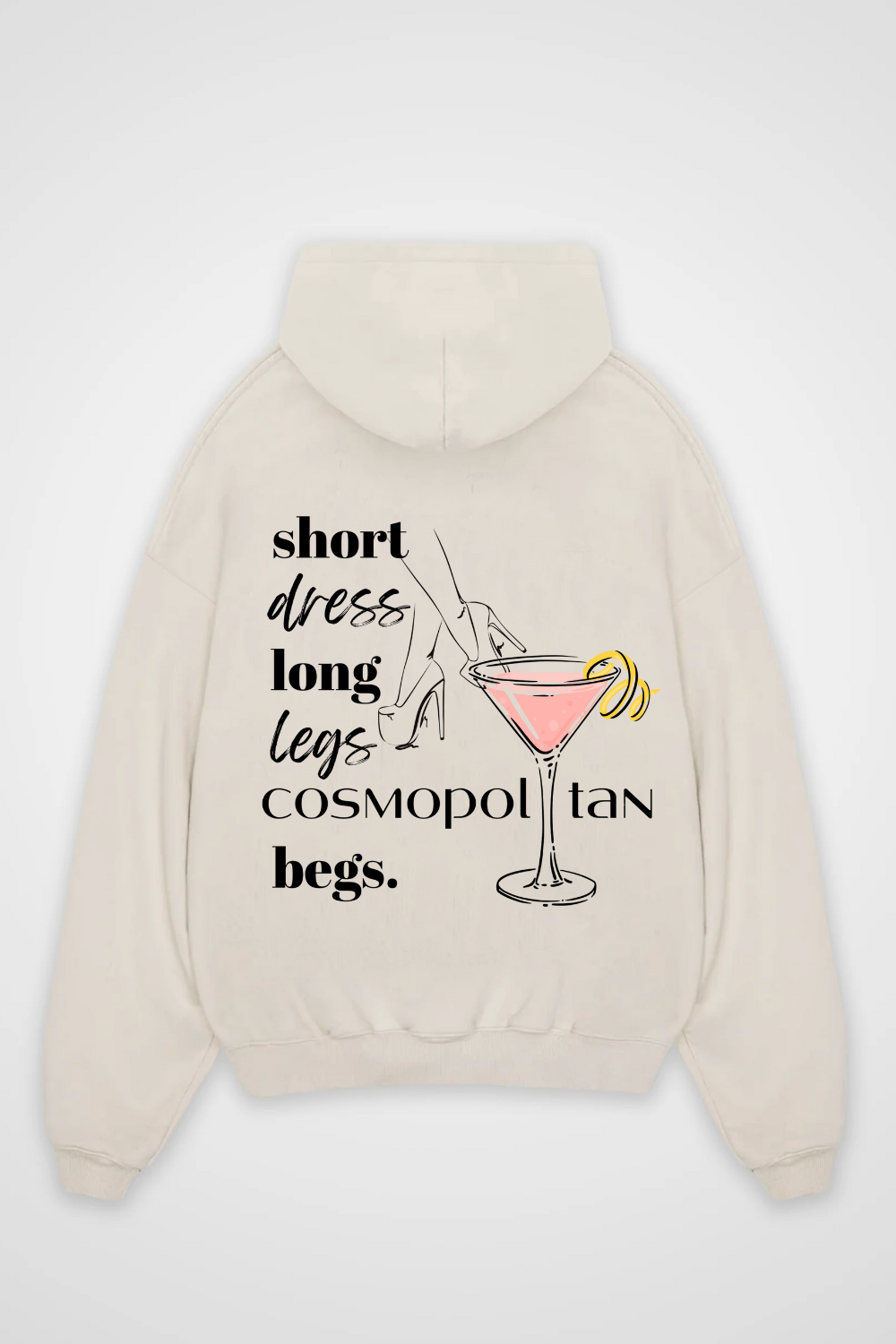 Cosmopolitan Begs Oversized Hoodie