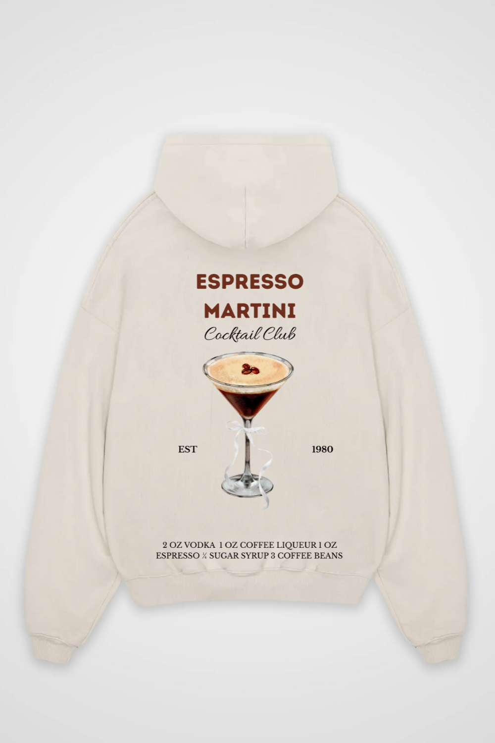 Espresso Martini Cocktail Club Oversized Hoodie
