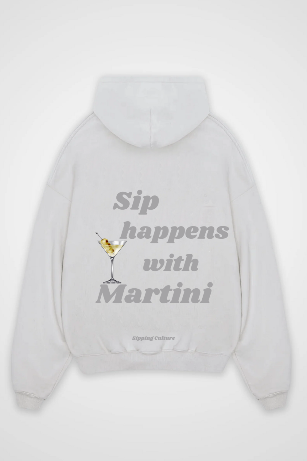 Sip happens with Martini Oversized Hoodie