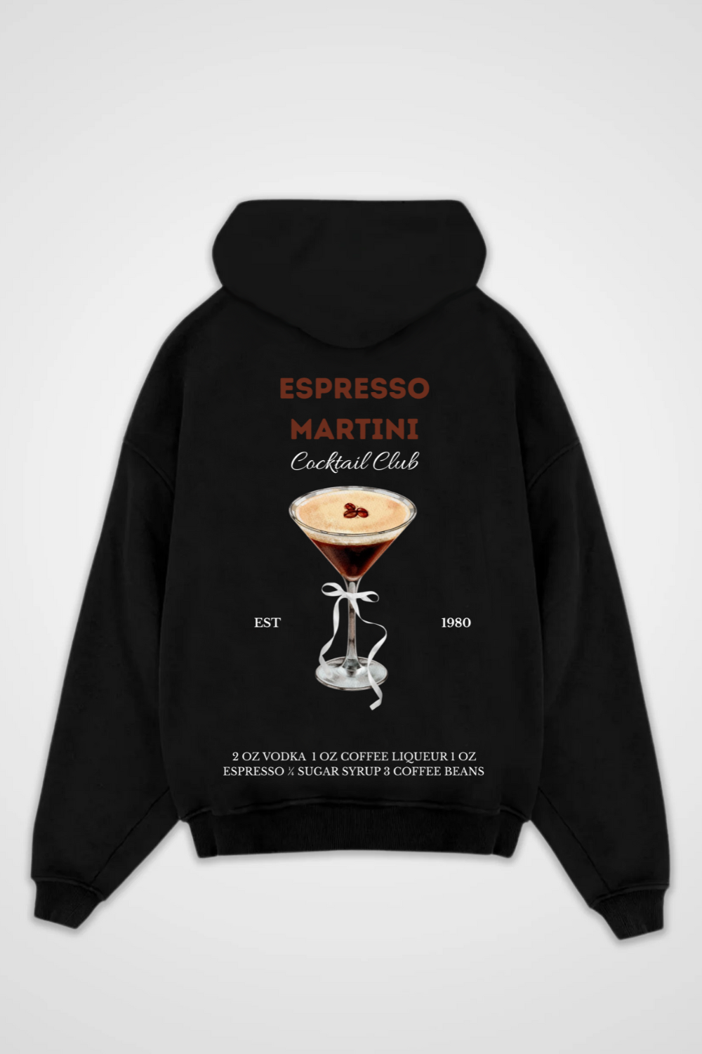 Espresso Martini Cocktail Club Oversized Hoodie