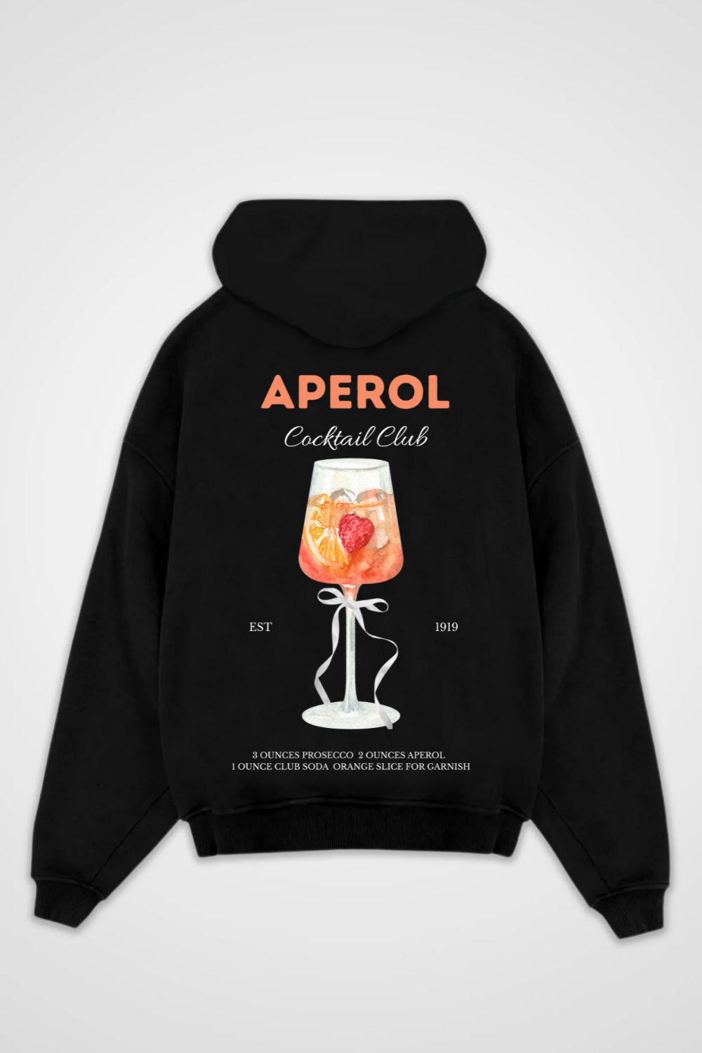 Aperol Cocktail Club Oversized Hoodie