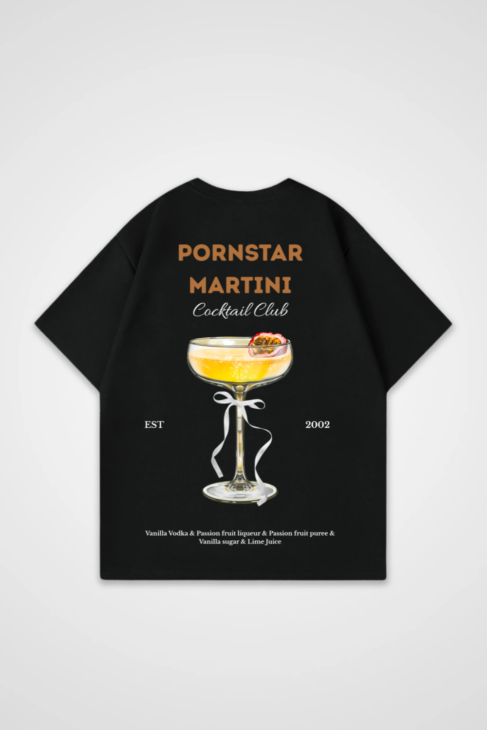 Pornstar Martini Cocktail Club Oversized Shirt