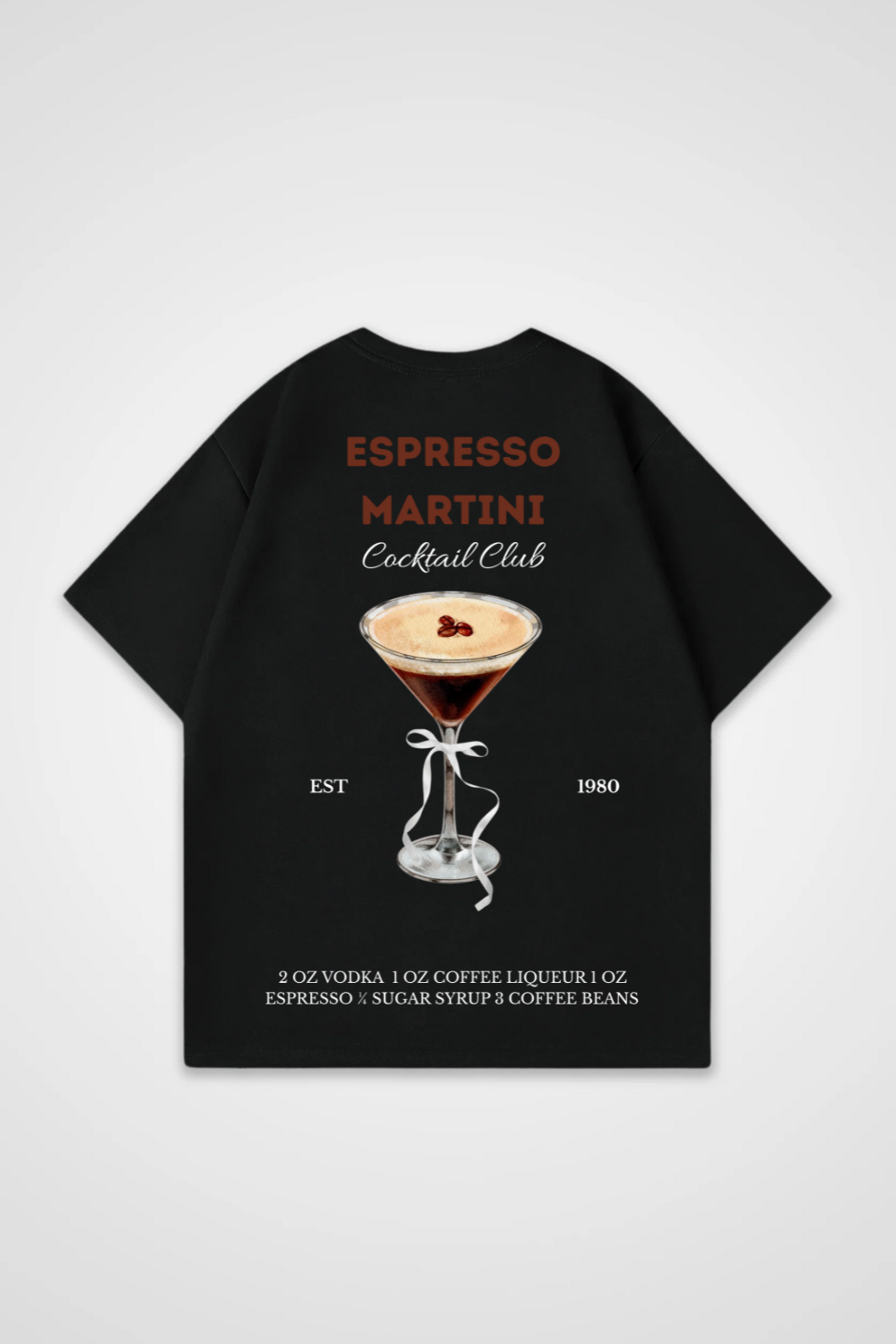 Espresso Martini Cocktail Club Oversized Shirt