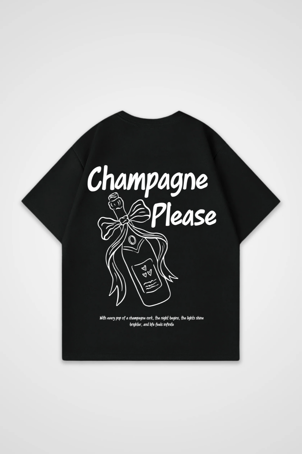 Champagne Please Oversized Shirt
