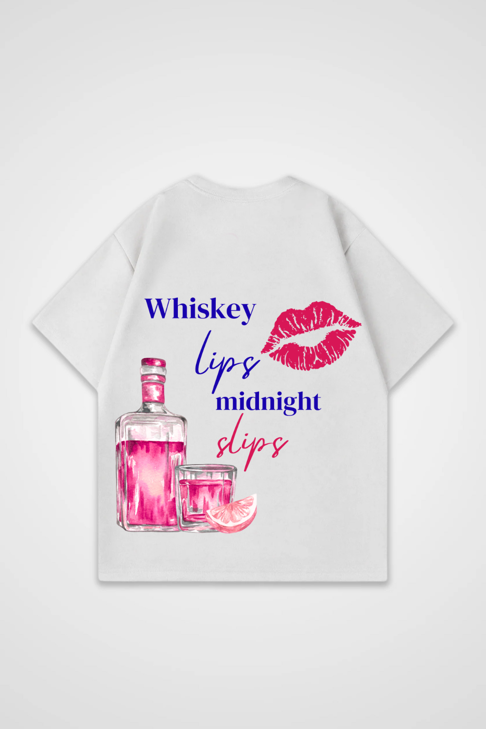Whiskey Lips Oversized Shirt
