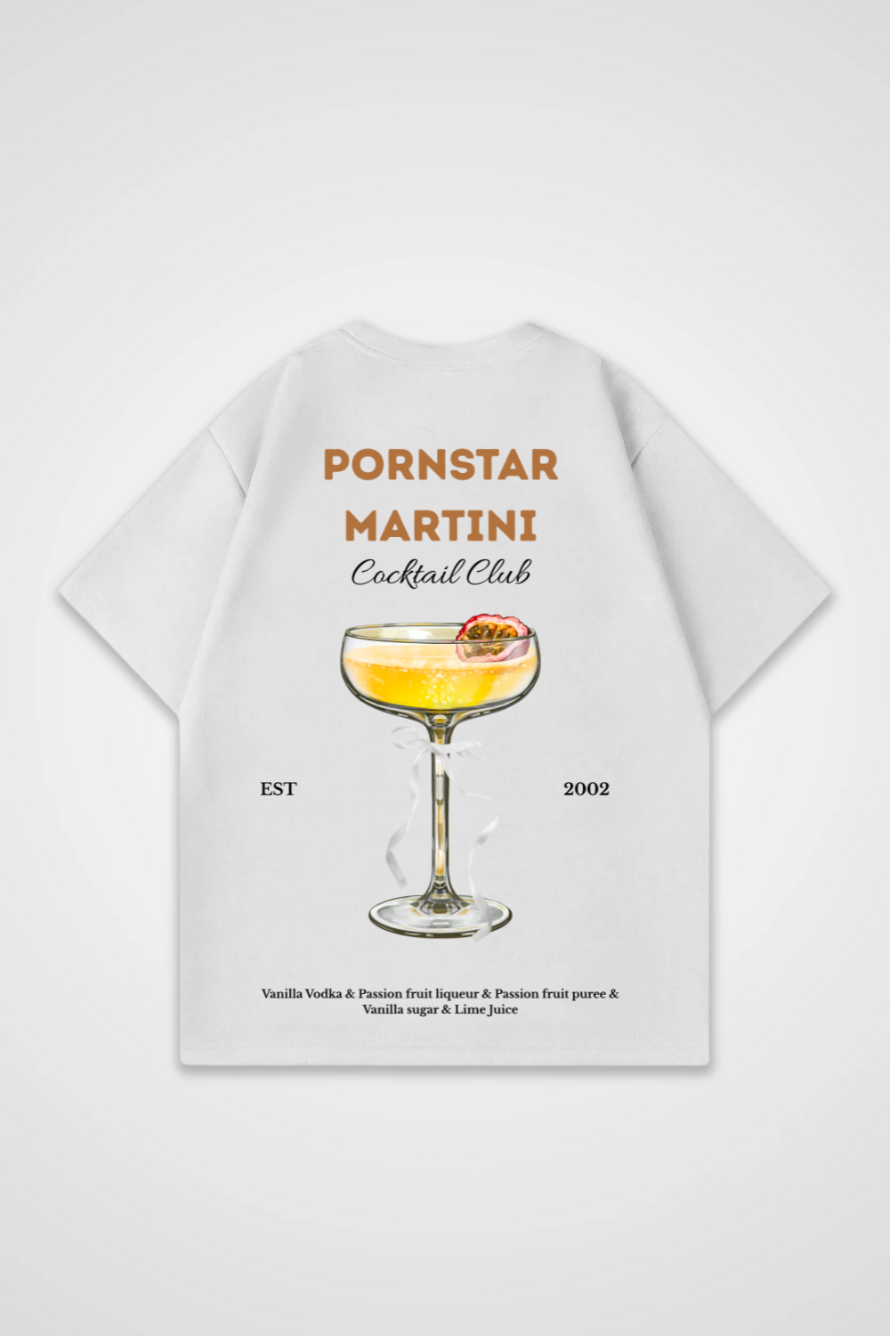Pornstar Martini Cocktail Club Oversized Shirt