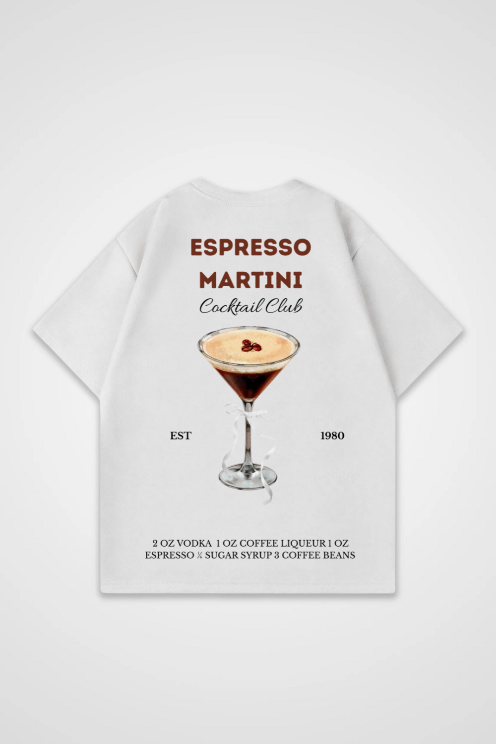 Espresso Martini Cocktail Club Oversized Shirt