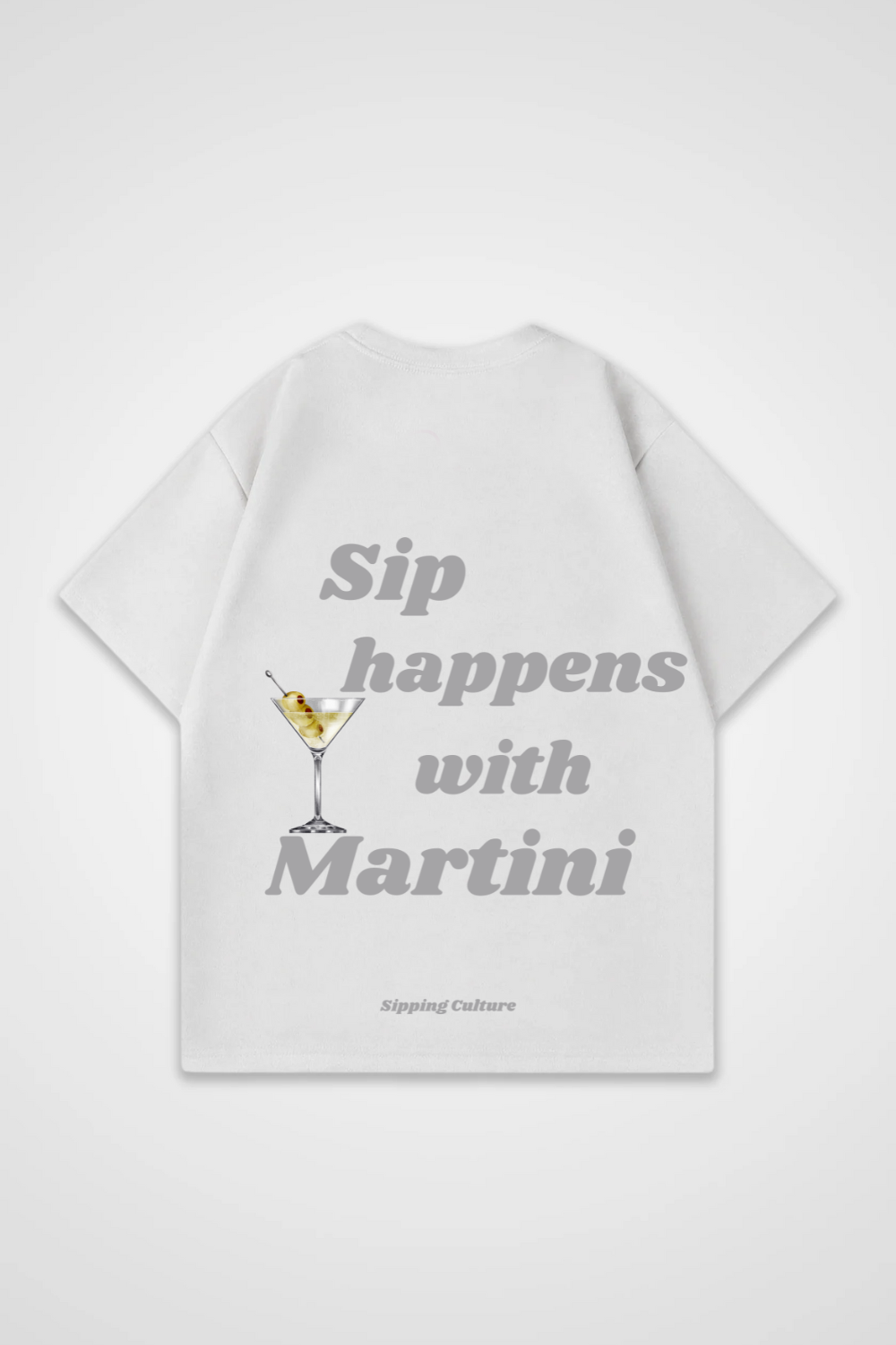 Sip happens with Martini Oversized Shirt