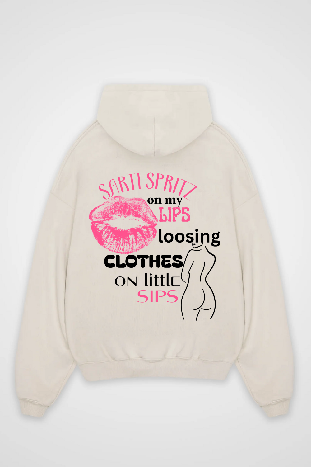 Sarti Spritz on my Lips Oversized Hoodie