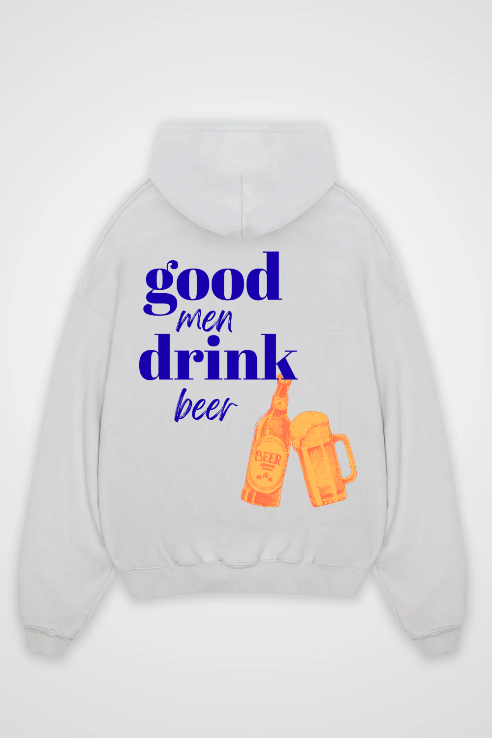 God Men Drink Beer Oversized Hoodie