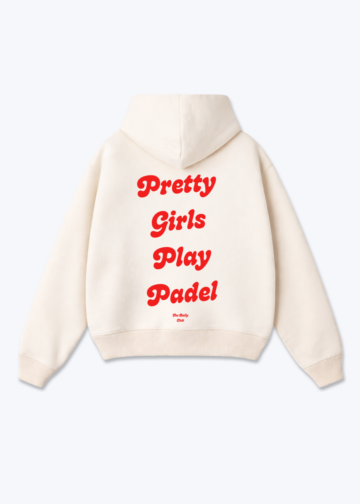 Pretty Girls Rot Oversized Hoodie - Beige Back (Designed)