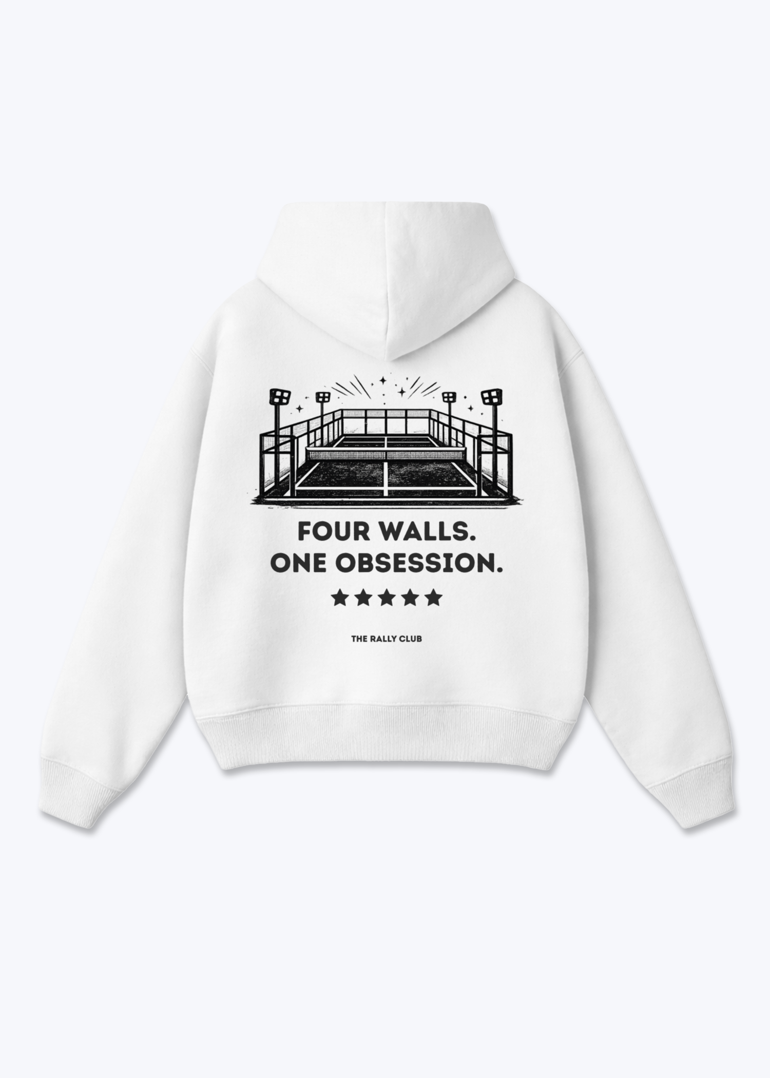 Four Walls Oversized Hoodie - White Back (Designed)