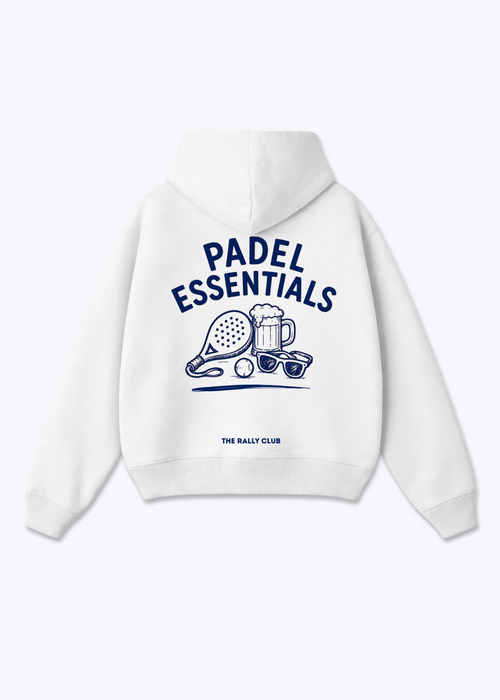 Padel Vibes Only Oversized Hoodie - White Back (Designed)