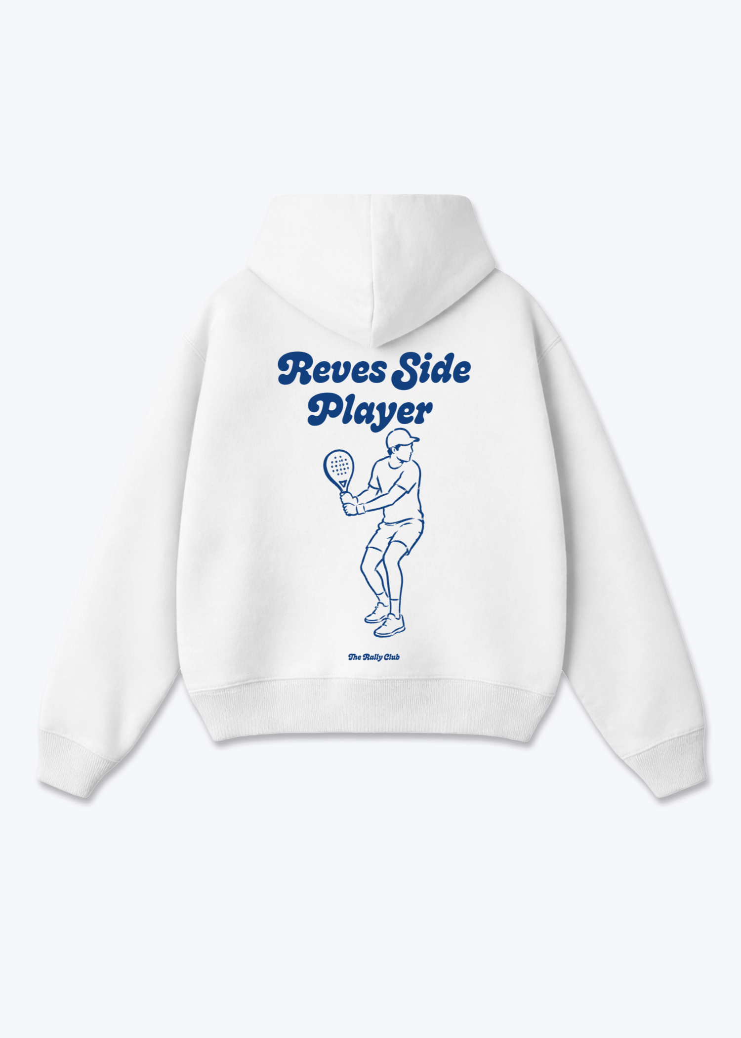 Reves Side Player Oversized Hoodie - White Back (Designed)