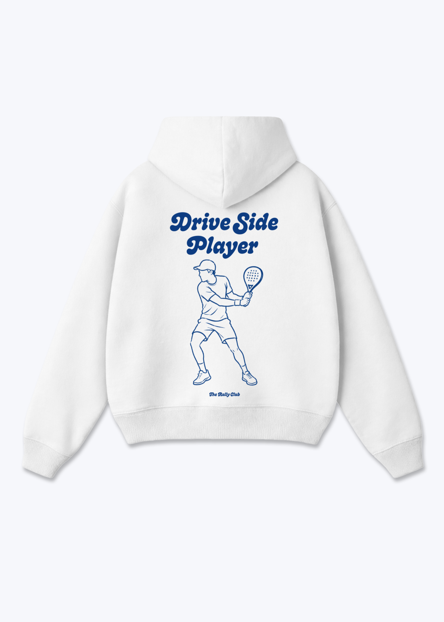 Drive Side Player Oversized Hoodie - White Back (Designed)