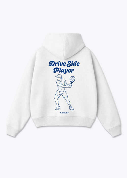 Drive Side Player Oversized Hoodie - White Back (Designed)