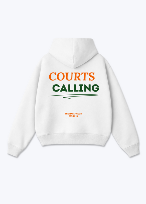 Courts Calling Oversized Hoodie - White Back (Designed)