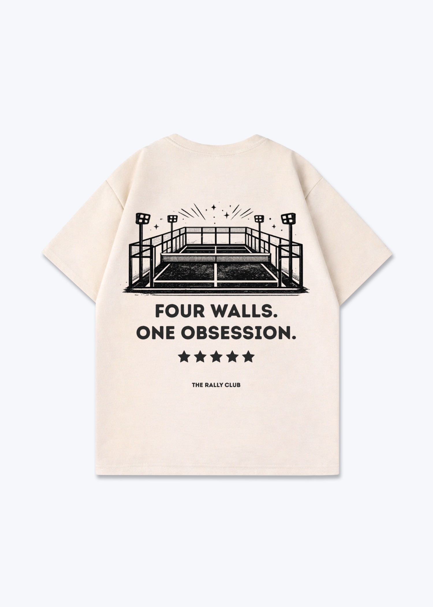 Four Walls Oversized Shirt - Beige Back (Designed)