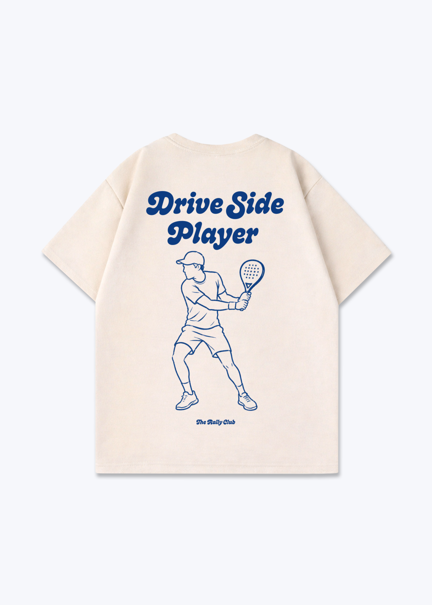 Drive Side Player Oversized Shirt - Beige Back (Designed)