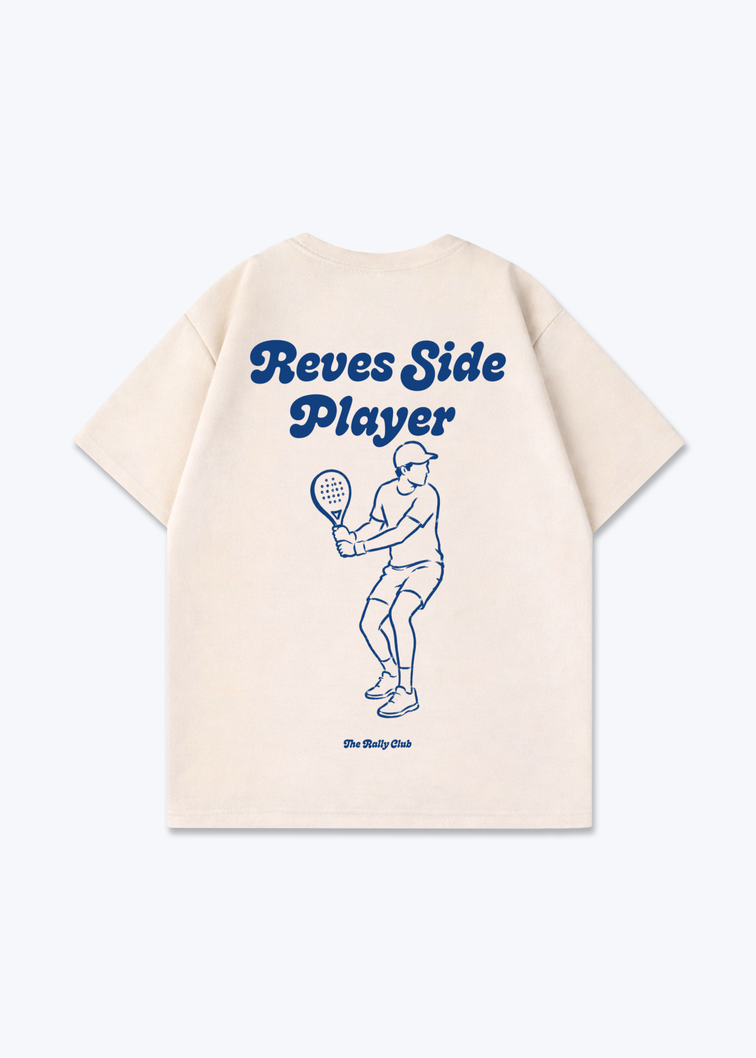 Reves Side Player Oversized Shirt - Beige Back (Designed)