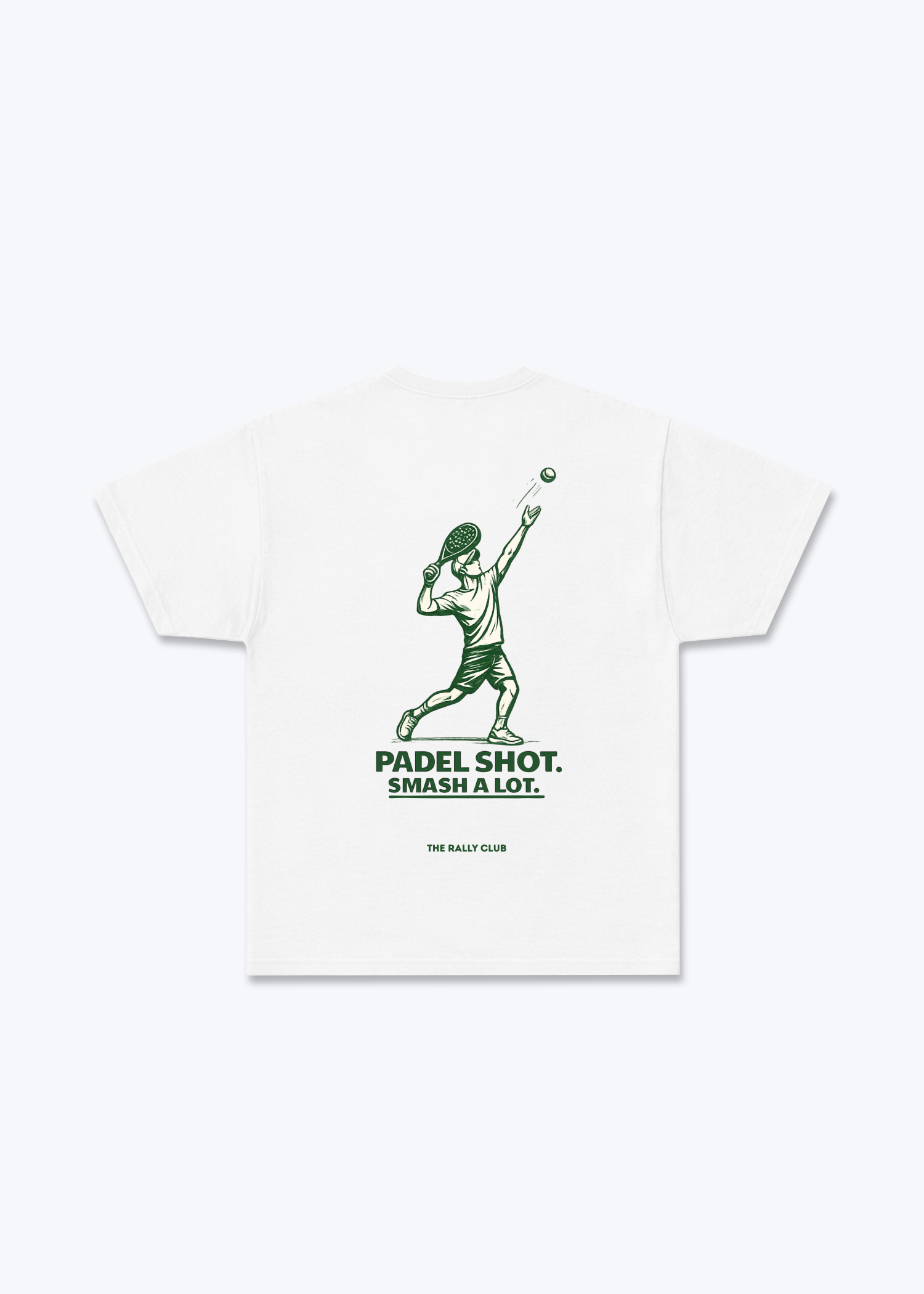 Padel Shot Regular Shirt - White Back (Designed)