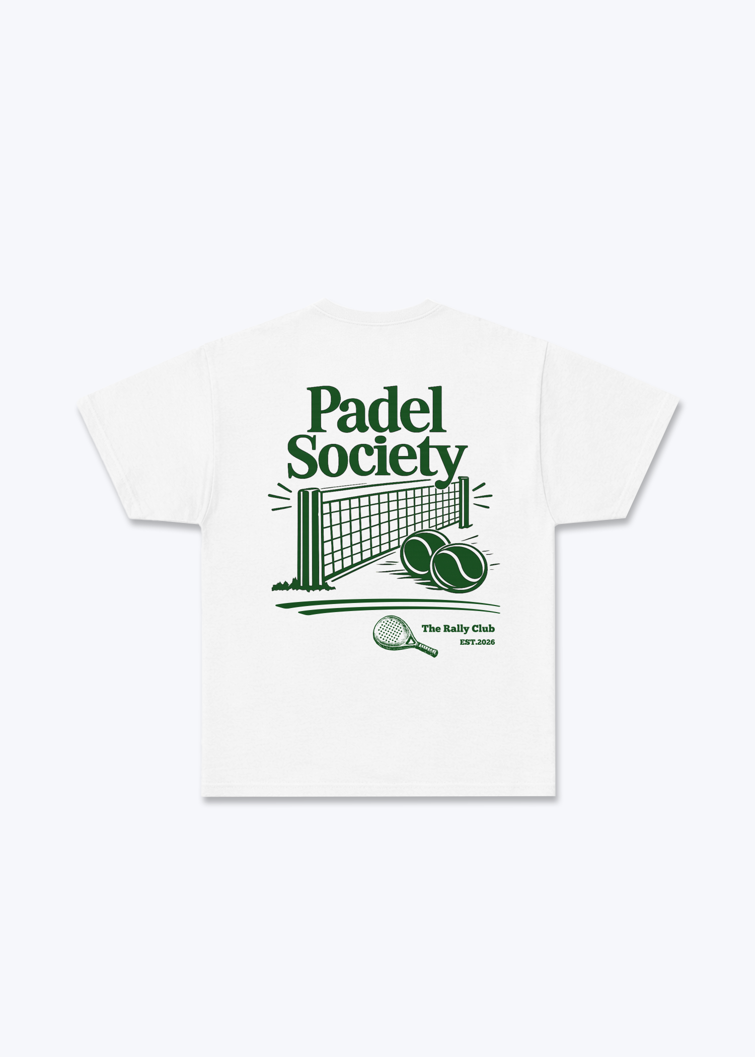 Padel Society Regular Shirt - White Back (Designed)